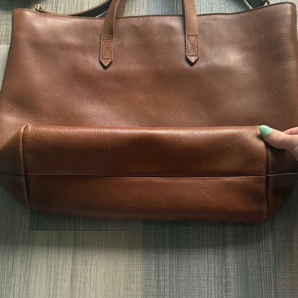 Madewell Brown Leather Tote Bag - Picture 3 of 9
